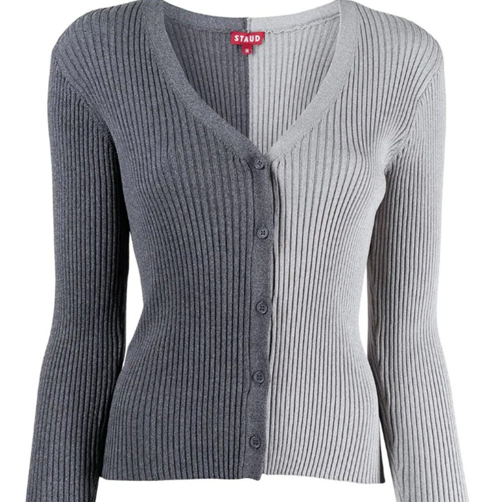 STAUD Women's Cargo Colorblock Sweater